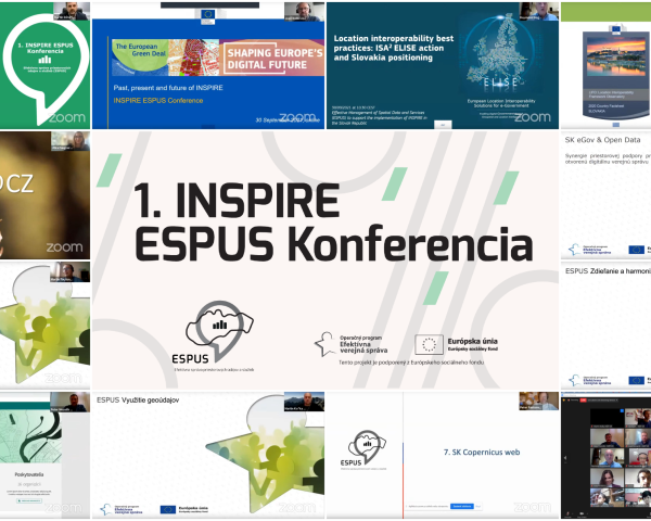 Výstupy 1.INSPIRE ESPUS Konferencie