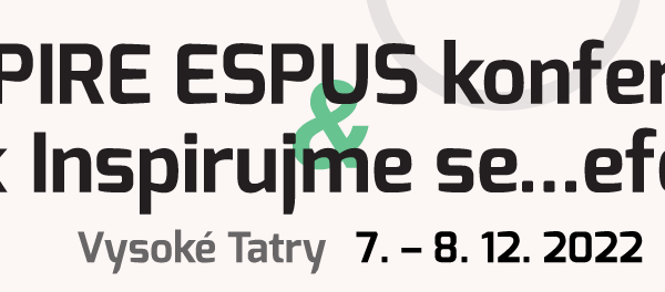 3. INSPIRE ESPUS & Inspirujme se 2022 konferencia - uzávierka registrácií