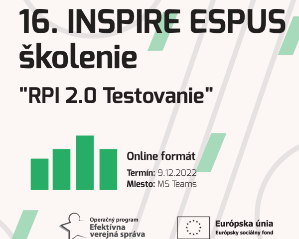 Pozvánka na 16.INSPIRE ESPUS Školenie