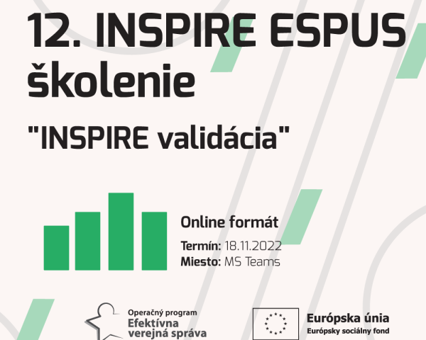 Výstupy 12.INSPIRE ESPUS Školenia "INSPIRE Validácia"