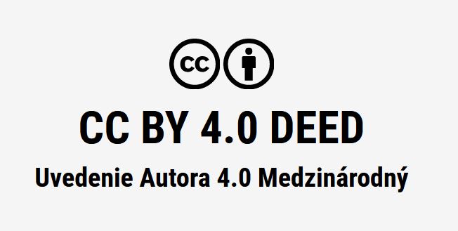 Slovenská verzia licencií Creative commons 4.0 Deeds bola sprístupnená.