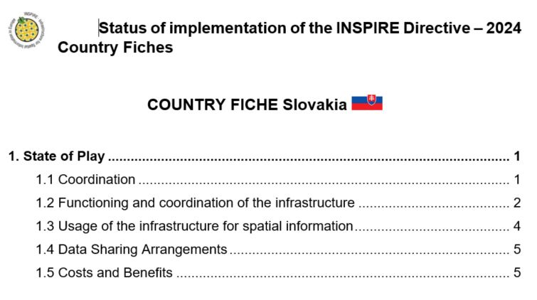 V súvislosti so zabezpečením legislatívnych požiadaviek v oblasti INSPIRE monitoringu a podávania správ sprístupňuje Ministerstvo životného prostredia Slovenskej republiky na konzultáciu návrh SK INSPIRE Country Fiche a monitoringu 2024.