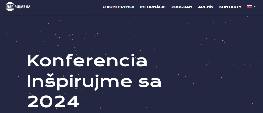 Už len niekoľko dní zostáva do začiatku konferencie Inšpirujme sa 2024, ktorú organizuje Ministerstvo životného prostredia Slovenskej republiky v spolupráci s Českou informační agenturou životního prostředí v termíne  20.– 21. 11. 2024 v hoteli Panorama na Štrbskom Plese.