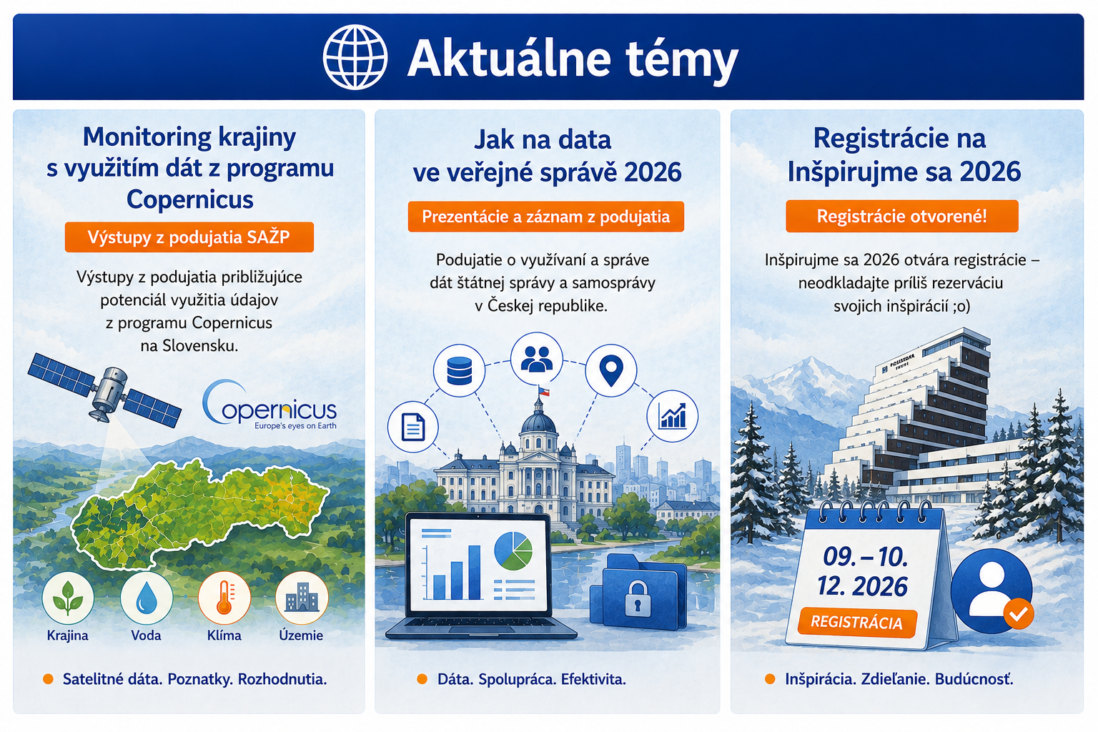 Júnový prehľad aktualít v oblasti priestorových dát a infraštruktúry